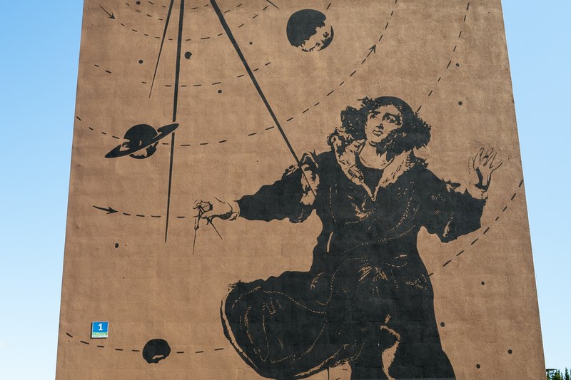 Mural Mikołaja Kopernika - Pelplin